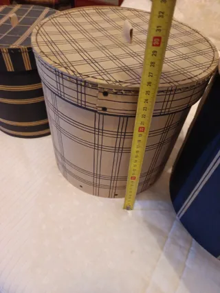 Conjunto 3 Cajas Decorativas Redondas