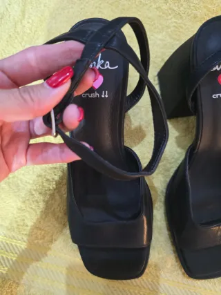 Sandalias tacón Ulanka piel sintética talla 38