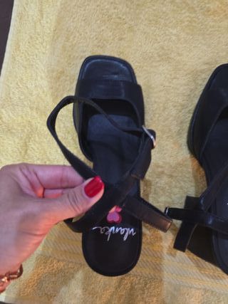 Sandalias tacón Ulanka piel sintética talla 38