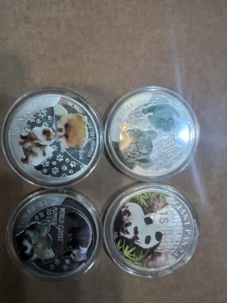 4 Monedas Conmemorativas Elizabeth II Niue