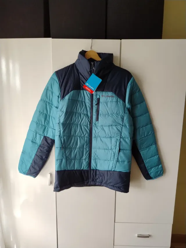 Chaqueta Columbia Hombre Talla S Azul/Verde