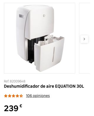 Deshumidificador Equation 30L