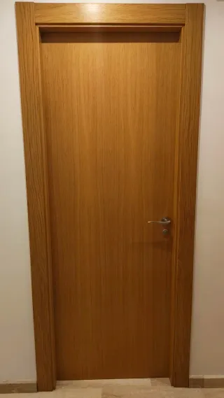 Puertas Roble Maciza Lisa