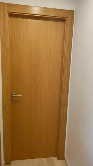 Puertas Roble Maciza Lisa