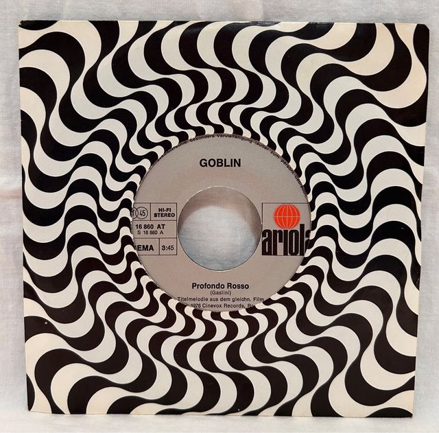 Profondo Rosso Goblin Vinile 45 Giri Ariola