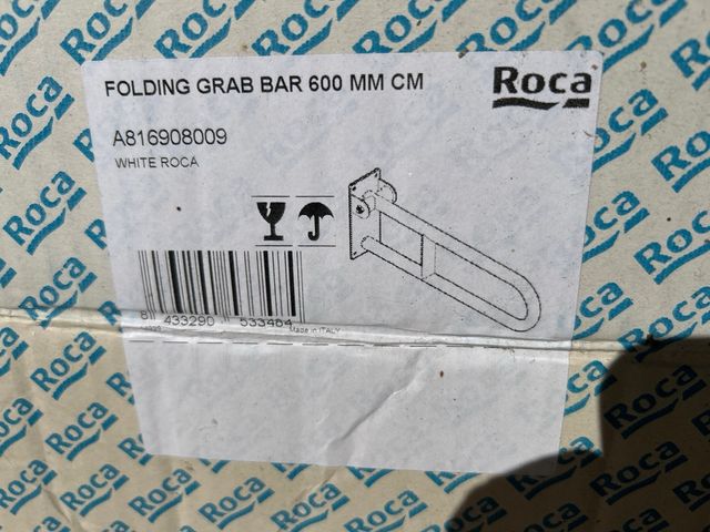 8 Barras de agarre baño Roca blanca.