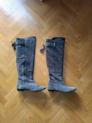 Botas altas ZENDRA ante gris T.39