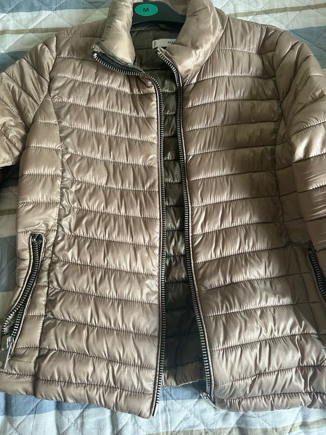 Chaqueta Mango acolchada beige Talla M