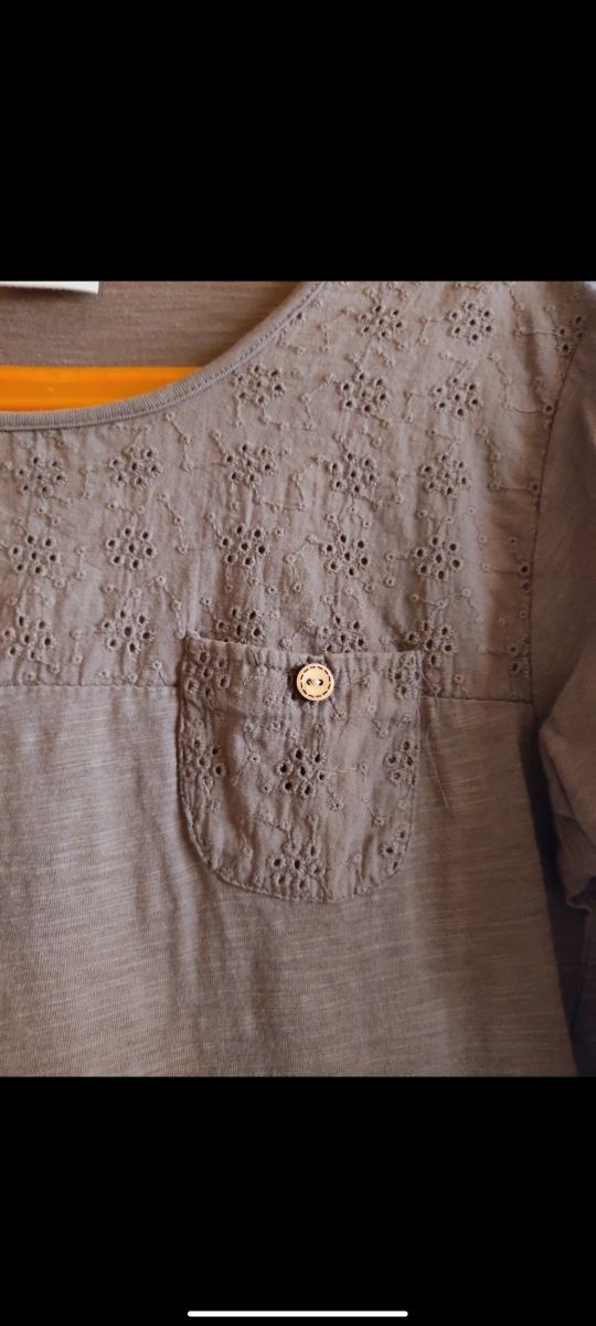 Camiseta Zara bordado calado 9/10 años