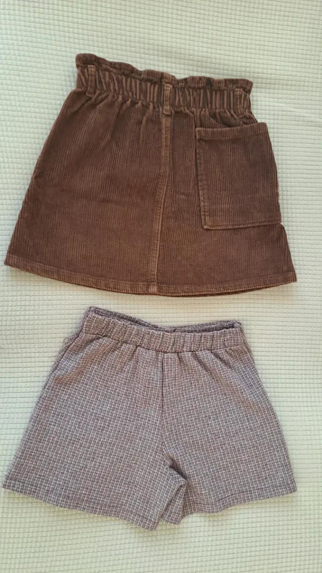 Lote 2 faldas Zara niña Talla 10