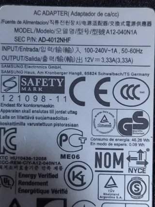 Cargador Chicony AC ADAPTOR 12V 3.42A