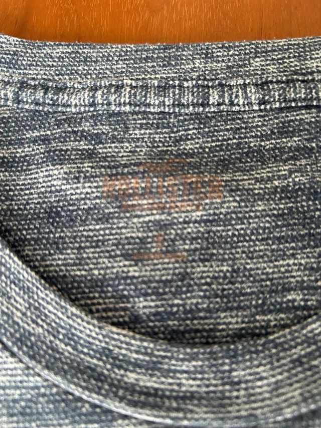 T-shirt Hollister Uomo Blu e Bianca