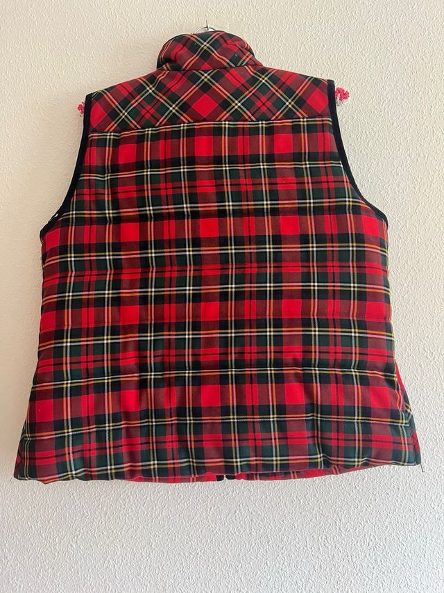 Chaleco J.Crew Tartán Bolsillos