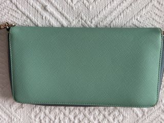 Cartera de mano Tous verde y amarilla