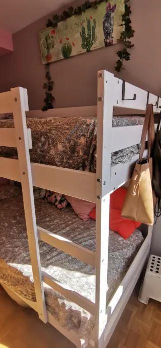 Litera MYDAL IKEA madera blanca