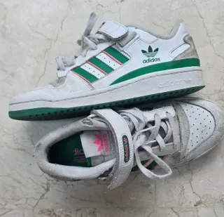 Zapatillas Adidas Forum Blancas y Verdes