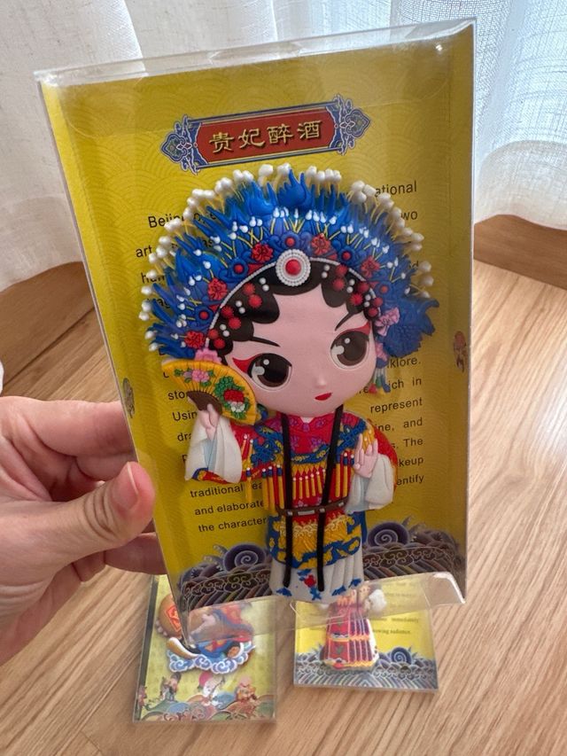 Imanes de nevera de ópera china, 3uds