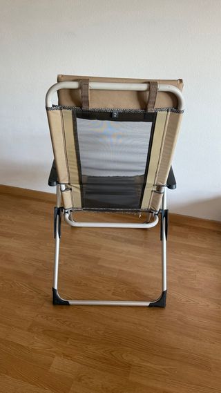 Silla camping Quechua plegable alta gama