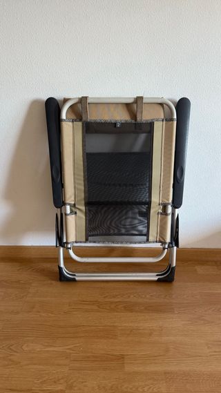 Silla camping Quechua plegable alta gama