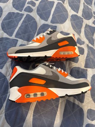Nike Air Max 90 Gris Naranja