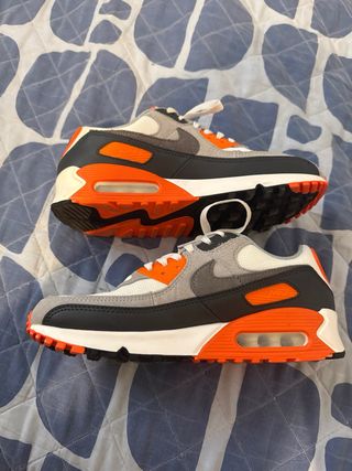 Nike Air Max 90 Gris Naranja