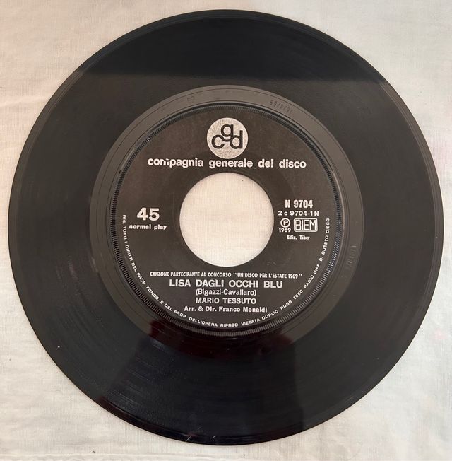 Mario Tessuto Mi Si Ferma Il Cuore 45 Giri