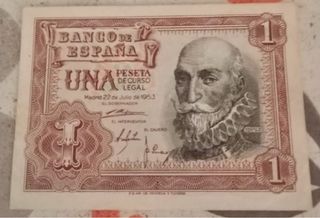 Billete 1 Peseta Banco de España 1953