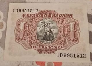 Billete 1 Peseta Banco de España 1953