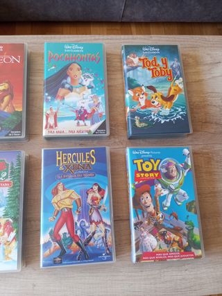 Lote 6 Películas VHS Disney Clásicos