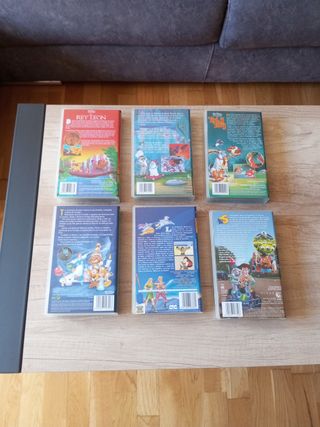 Lote 6 Películas VHS Disney Clásicos