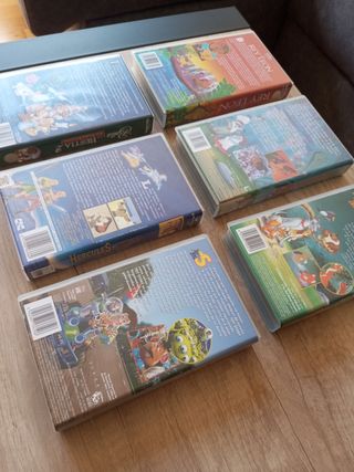 Lote 6 Películas VHS Disney Clásicos
