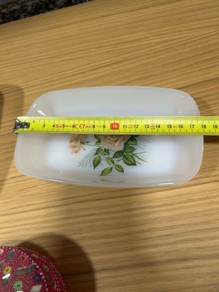 set de dos Bandejas Mantequeras Arcopal Rosas