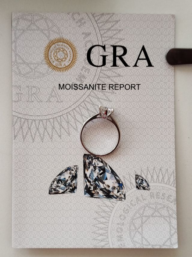 Anillo Moissanita 2CT Plata 925