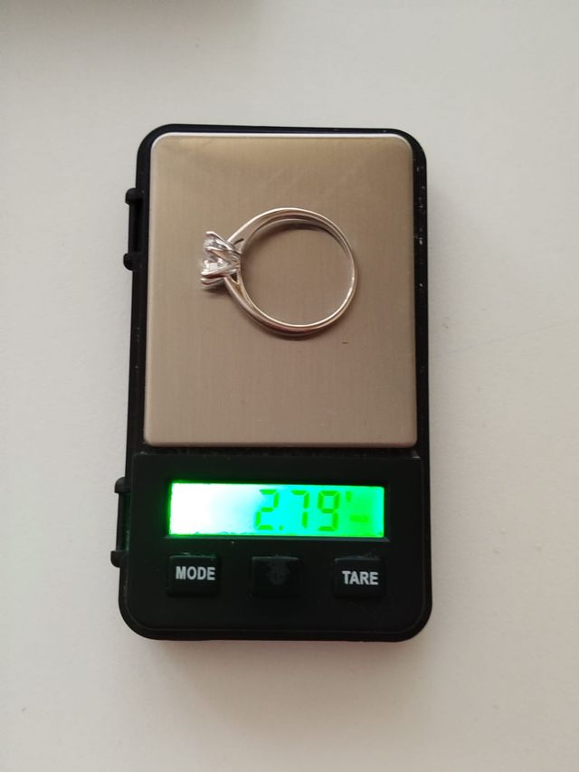 Anillo Moissanita 2CT Plata 925