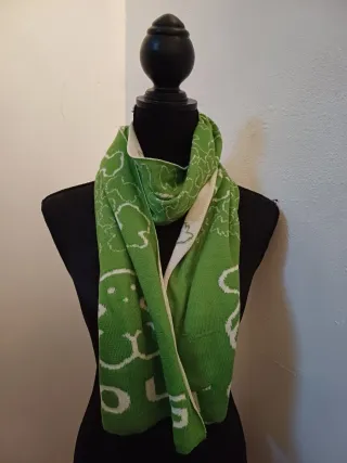 Bufanda Tous Verde Oso y Logo