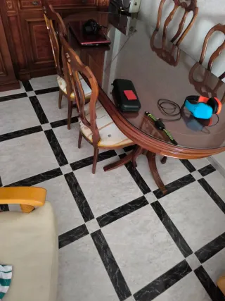 Mesa de comedor y 6 sillas