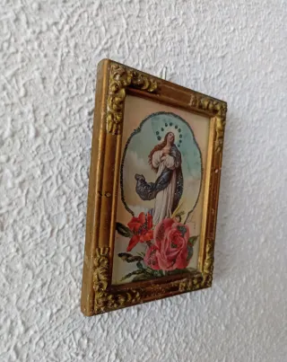 Antiguo cuadro Virgen María Concepción