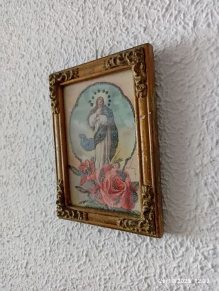 Antiguo cuadro Virgen María Concepción