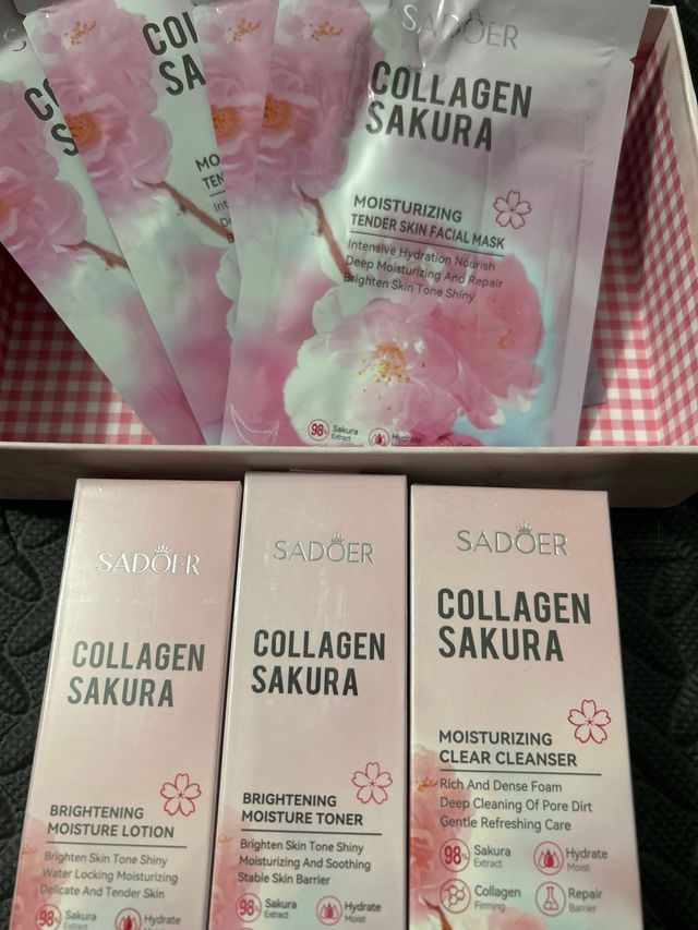 Lote Sadoer Collagen Sakura Set Cuidado Piel