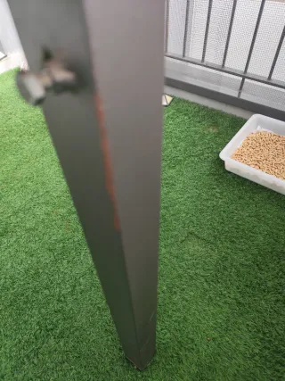 Mesa de forja con cristal 110x70cm