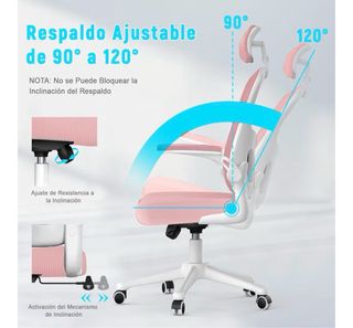 Silla escritorio ergonomica SIN RUEDAS NI PATAS