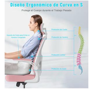 Silla escritorio ergonomica SIN RUEDAS NI PATAS