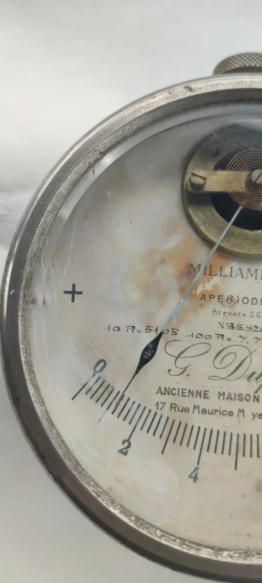 Amperímetro G. Duflot Milliamperes Aperiodique