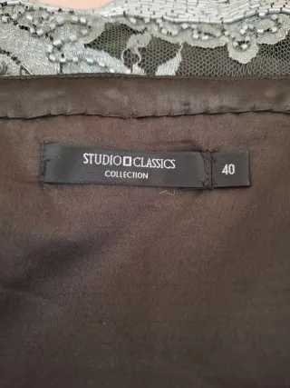 Minifalda El Corte Inglés pedrería elegante fiesta