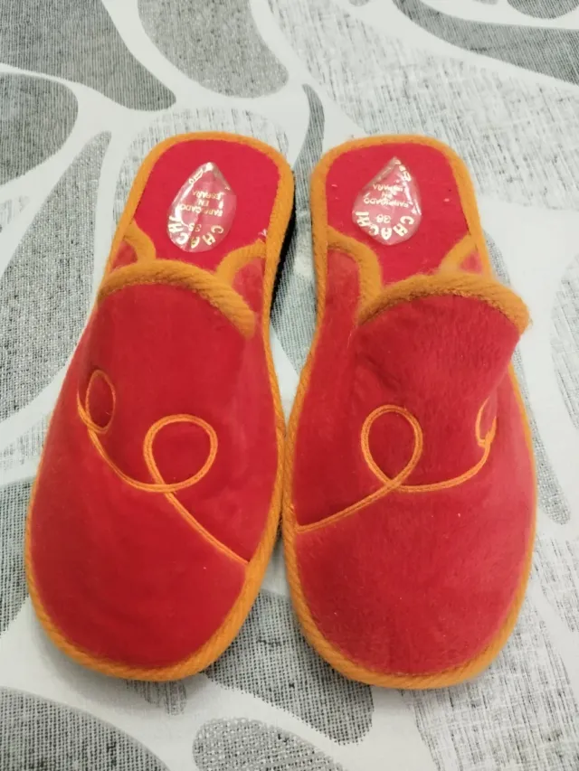 Chanclas Invierno Rojas Talla 36 Chachi