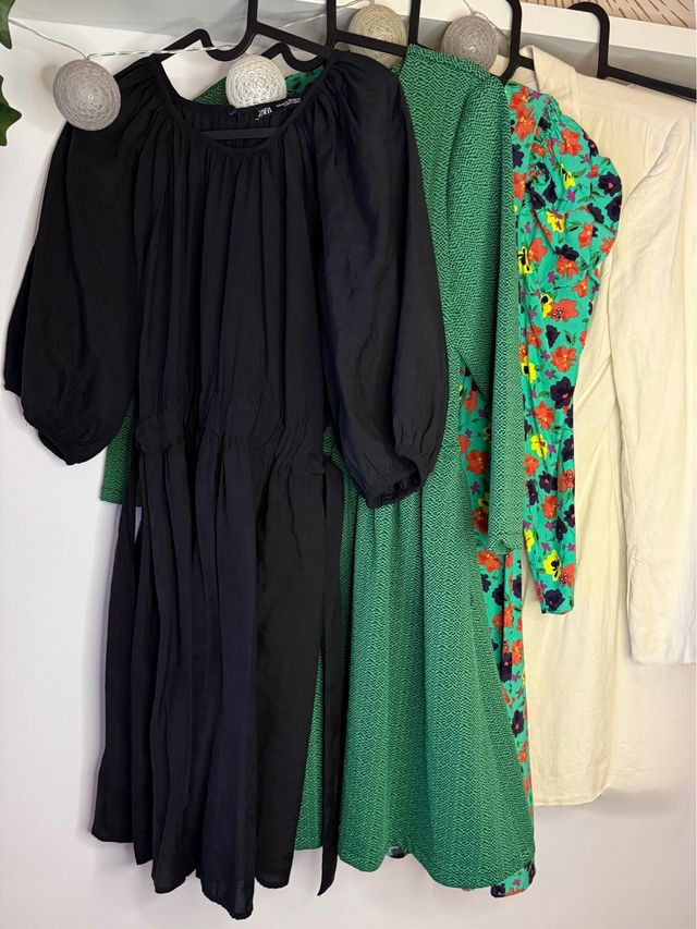 Lote 4 Vestidos Zara y Kling Talla XS