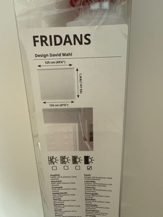 Estor opaco Ikea FRIDANS 120x195 Nuevo sin usar