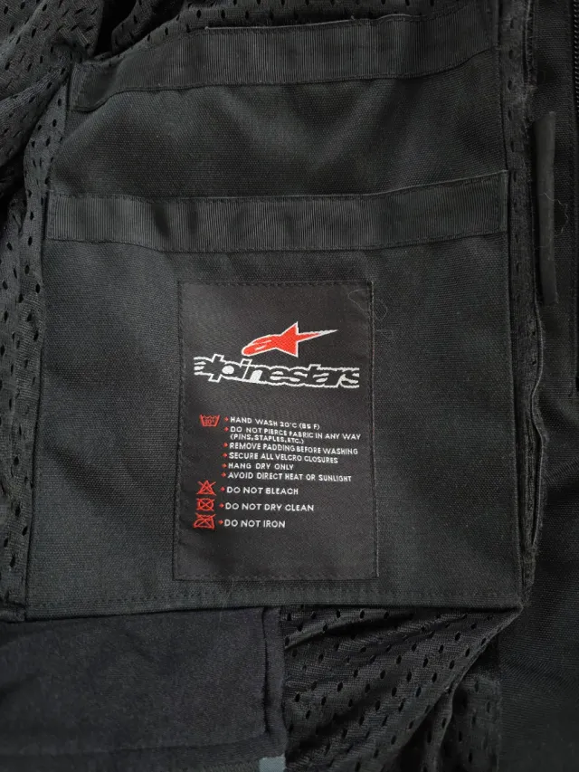 Chaqueta Moto AlpineStars Negra Talla M