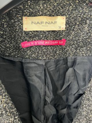 Abrigo Lana Gris Naf Naf