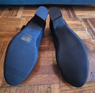 Zapatos tacón Mary Jane negros talla 39